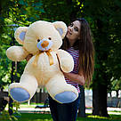 Плюшеві ведмеді: Плюшеве ведмежа Томмі 1 метр (100 см), Персиковий, фото 4