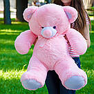 Плюшеві ведмеді: Плюшеве ведмежа Томмі 1 метр (100 см), Рожевий, фото 4