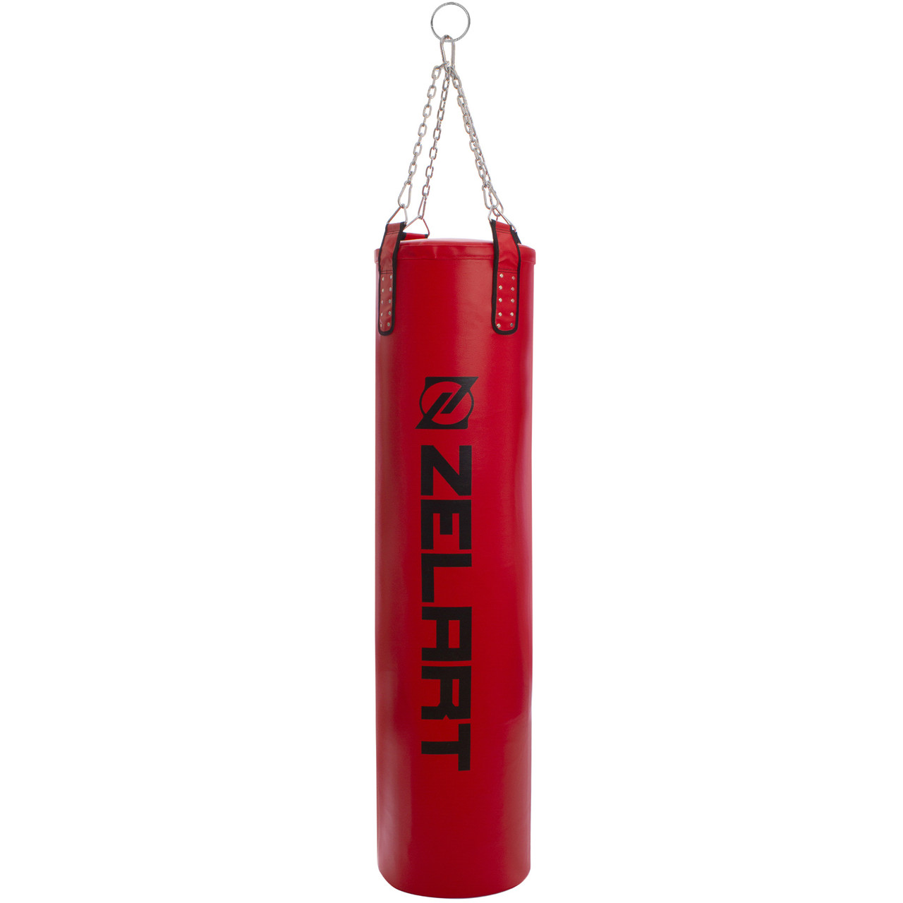 Мешок боксерский Цилиндр с цепью ZELART BO-1979 высота 180см красный - фото 1 - id-p1329670652