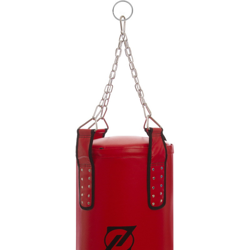 Мешок боксерский Цилиндр с цепью ZELART BO-1990 высота 115см красный - фото 3 - id-p1329670654