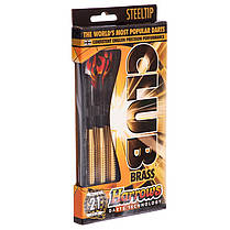 Дротики для гри в дартс циліндричні CLUB BRASS D105-21 HARROWS (сталь, вага 21гр, 3шт.,+3хвост,+3опер), фото 3