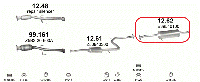 Глушитель (выхлопная система) MAZDA 323 1.5i-16V (1489 см3) (94-98 гг) (седан) (Мазда) BA