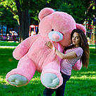 Плюшеві ведмеді Плюшевий ведмедик 1 МЕТР, Рожевий, фото 3