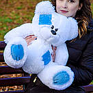 Плюшеві ведмеді: Плюшеве ведмежа Потап 0,5 метра (50 см), Білий, фото 4