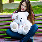 Плюшеві ведмеді: Плюшеве ведмежа Потап 0,5 метра (50 см), Білий, фото 3