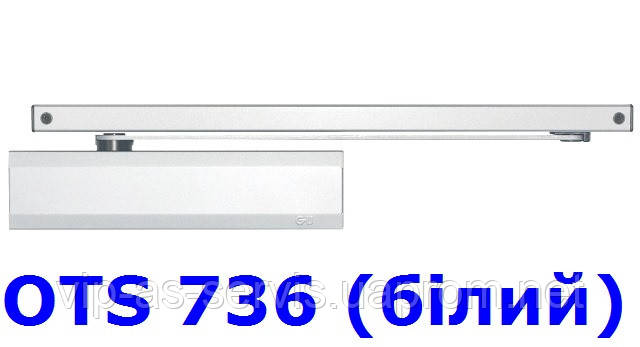 Доводчик G-U OTS 736 со скользящей тягой (белый)