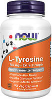 L-тирозин амінокислота Now Foods L-Tyrosine 750mg 90 капсул