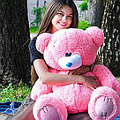 Плюшеві ведмеді: Плюшеве ведмежа Потап 0,9 метра (90см), Рожевий, фото 2