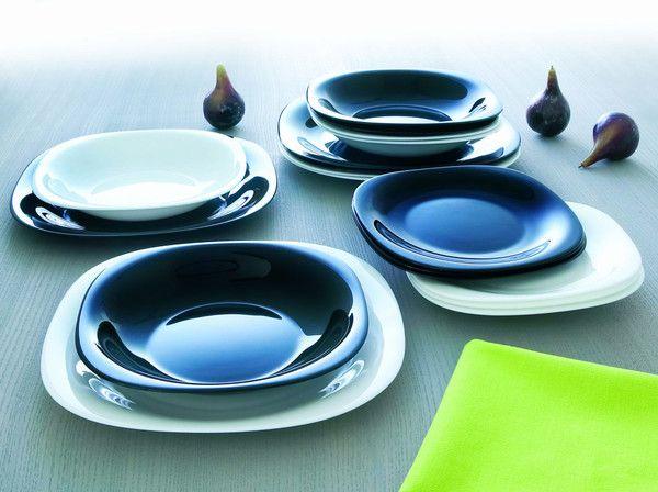 Сервіз столовий LUMINARC Carine Black / White 18 пр Колір білий-чорний 1479n-9017l, фото 1