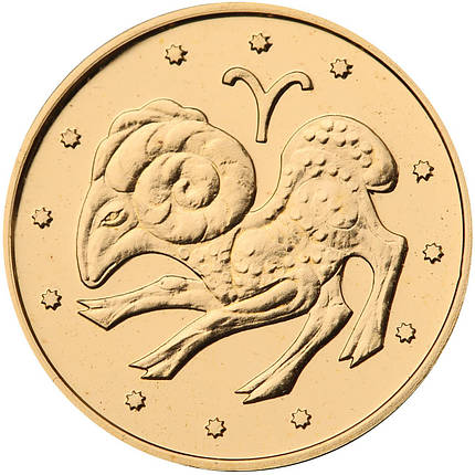 Овен монета 2 гривні золото, фото 2