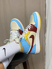 Жіночі кросівки Air Jordan 1 Mid SE Fearless Maison Chateau Rouge CU2803-200, фото 5