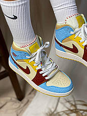 Жіночі кросівки Air Jordan 1 Mid SE Fearless Maison Chateau Rouge CU2803-200, фото 6