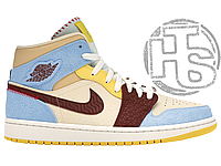 Женские кроссовки Air Jordan 1 Mid SE Fearless Maison Chateau Rouge CU2803-200 37