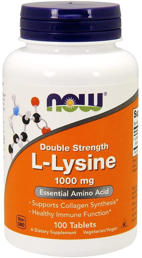 L-лізин нау фудс Now Foods L-Lysine 1000mg 100 таблеток
