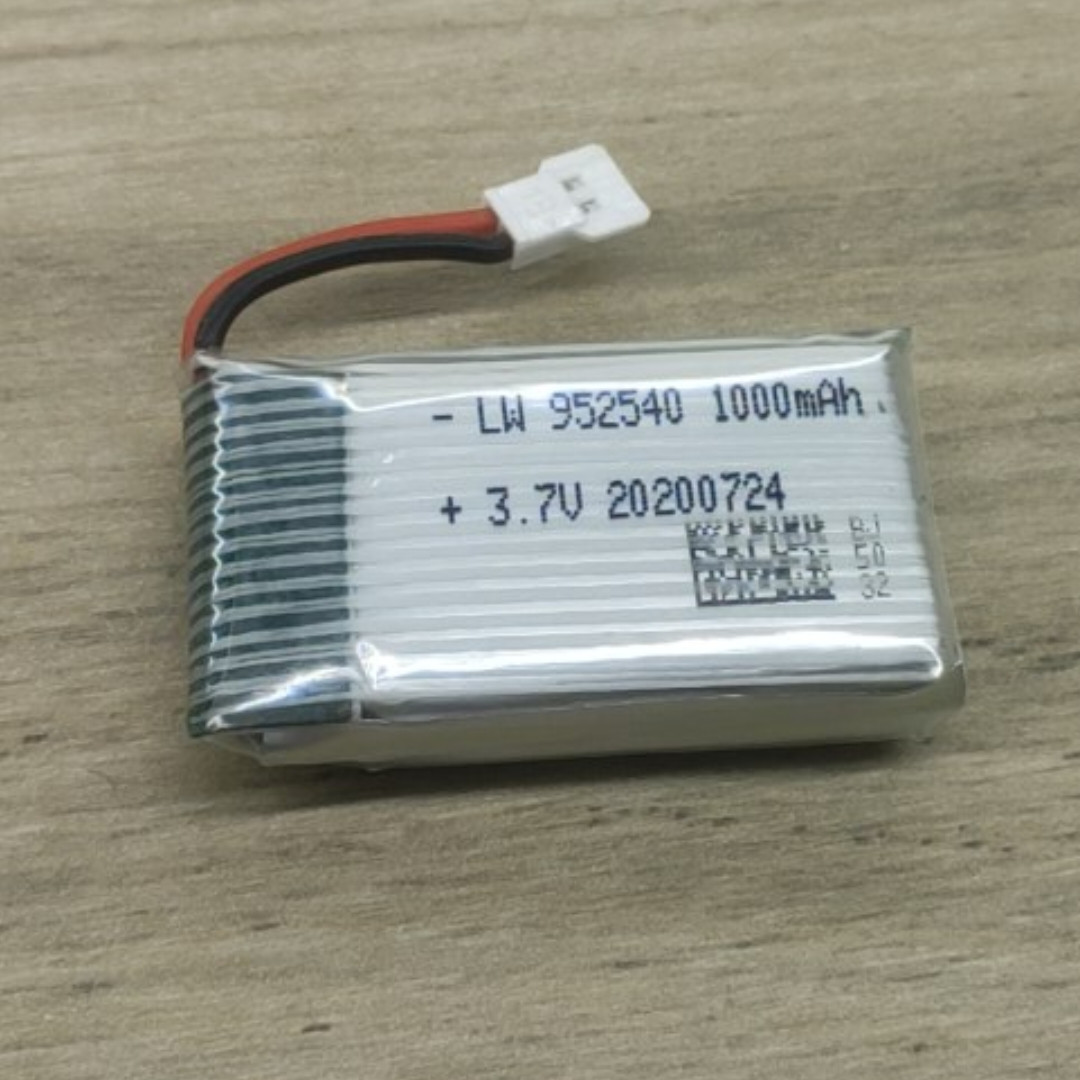 Акумулятор для квадрокоптера 3,7 вольтів 1000 мА, фото 1