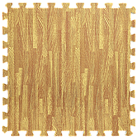 Модульное напольное термо покрытие (60*60*1 см) Мягкий пол пазл Дерево золотое