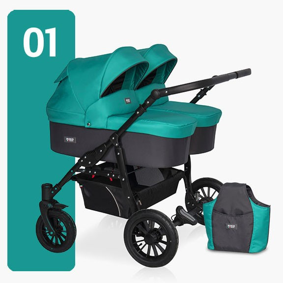 Коляска для двійнят Riko Saxo 01, фото 1