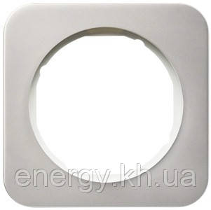 Рамка 1-ная нержавіюча сталь/полярна білизна Berker R. 1, фото 1