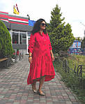 Сукня оверсайз Бохо шовк 48-56, пастель акварель, фото 5