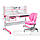 Комплект стіл-трансформер Libro Pink+ергономічне крісло Diverso Pink FunDesk, фото 4