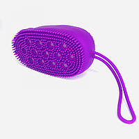 Двухсторонняя силиконовая массажная мочалка Bath Brush