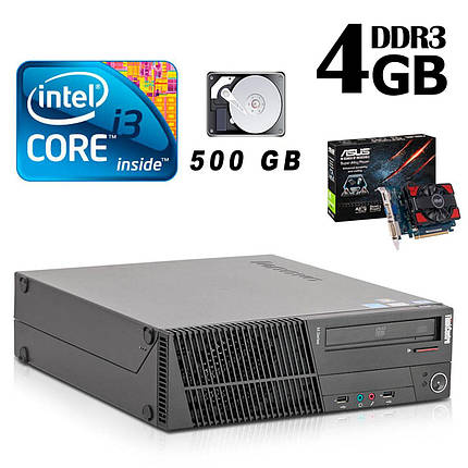 Lenovo m82 SFF / Intel Core i3-3220 (2(4) ядра по 3.3GHz) / 4GB DDR3 / 500 GB HDD / nVidia GeForce GT 730 4GB, фото 1