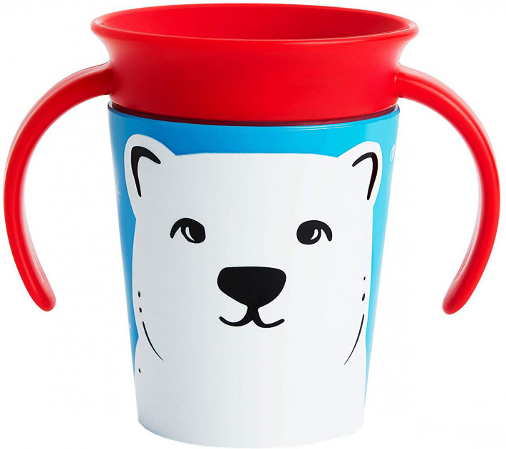 Чашка-непроливайка Munchkin Miracle 360° Trainer cup Білий ведмідь 177 мл (051776)