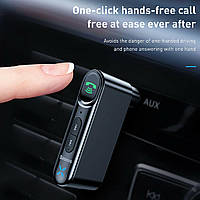 Ресивер Baseus Qiyin AUX Car Bluetooth Receiver Black (WXQY-01)