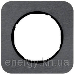 Рамка 1-ная сланець, антрацит/чорний Berker R. 1, фото 1