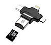 Адаптер Primo PF87 microSD для iPhone / iPad / Type-C / MicroUSB, фото 3