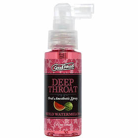 Спрей для мінету Лубрикант для орального сексу Doc Johnson GoodHead DeepThroat Spray – Watermelon 59 мл