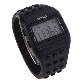 Електронний чоловічий наручний годинник SHHORS SH-715 з підсвіткою
