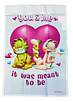 CTI 18" Garfield You and Me Meant to Be. Фольгована куля серця Гарфілд закохані. В уп, фото 3