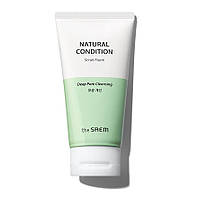 Очищающая пенка-скраб для проблемной кожи Natural Condition Scrub Foam [Deep Pore Cleansing] - The Saem
