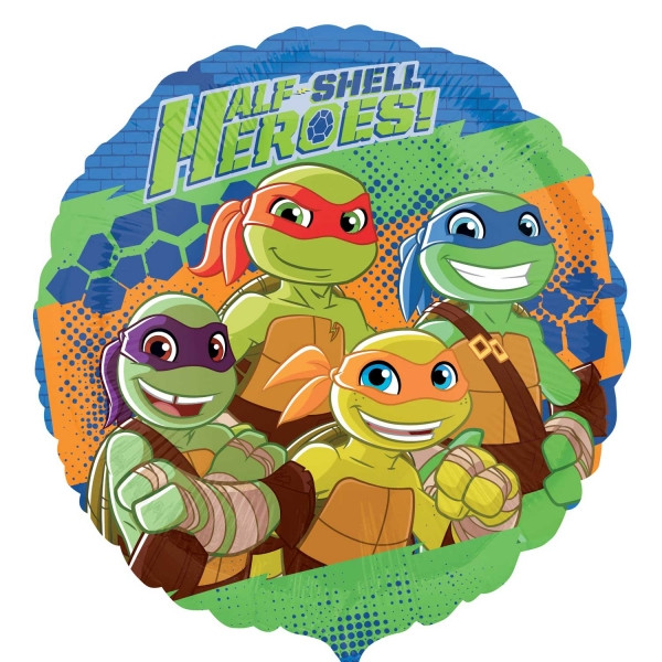 A 18" Half Shell Heroes Balloon. Куля повітряна фольгована Черепашки ніндзя