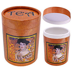 Банку для чаю Р. Клімт Адель, h-9 см, d-6,5 см