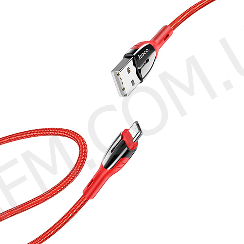 USB кабель Hoco U89 Safeness Micro USB 2.4A (1200mm) красный