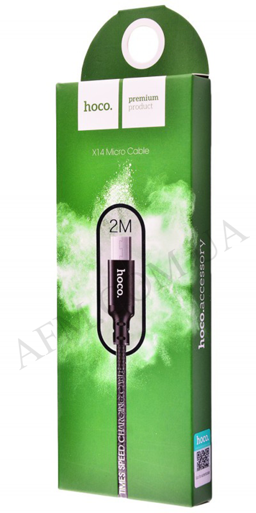 USB кабель Hoco X14 Times Micro USB (2000mm) чёрный