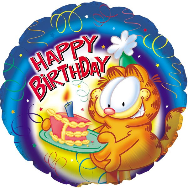 CTI 18" Garfield Birthday Piece of Cake. Фольгована куля Гарфілд З Днем народження. В УП