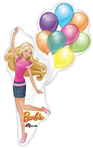 А 46" Jumbo Foil Barbie Balloon Shape. Фольгована куля Барбі з повітряними кулями