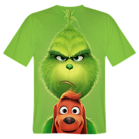 Футболка 3D з принтом "Грінч"