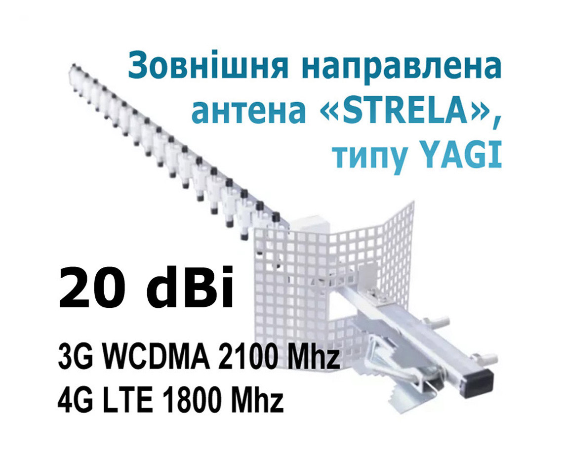 Антенна 2g/3G Yagi-824-2500 (10м кабель в комплекте)