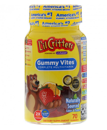 Дитячі мультивітаміни L'il Critters Gummy Vites Complete Multivitamin 70 Gummies, фото 1