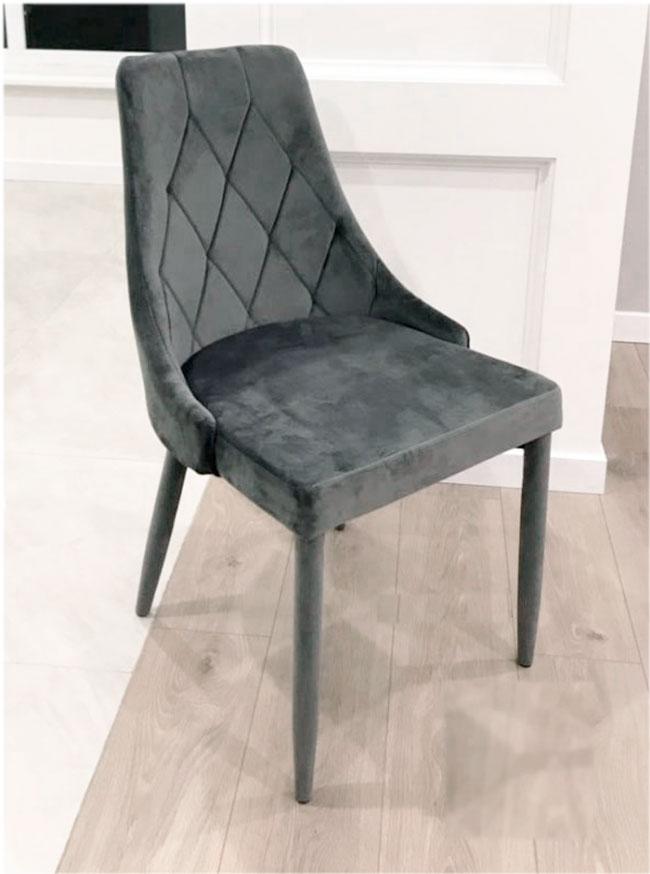 Стул Trix (Трикс) серый велюр, стул в стиле модерн, для дома и HoReCa - фото 1 - id-p905709500