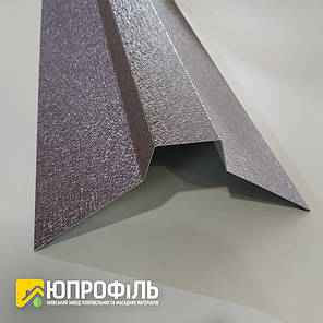 Кінок покрівельний фігурний (Складний) для даху з металочерепиці та профнастилу RAL 7024 (ГРАФІТОВИЙ) Матовий, фото 2