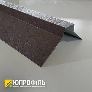 Кінок покрівельний фігурний (Складний) для даху з металочерепиці та профнастилу RAL 7024 (ГРАФІТОВИЙ) Матовий, фото 2