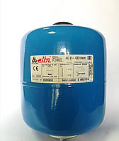 Гидробак для воды синий АС 25 CE Elbi вертикальный, гидроаккумулятор водоснабжения со сменной мембраной