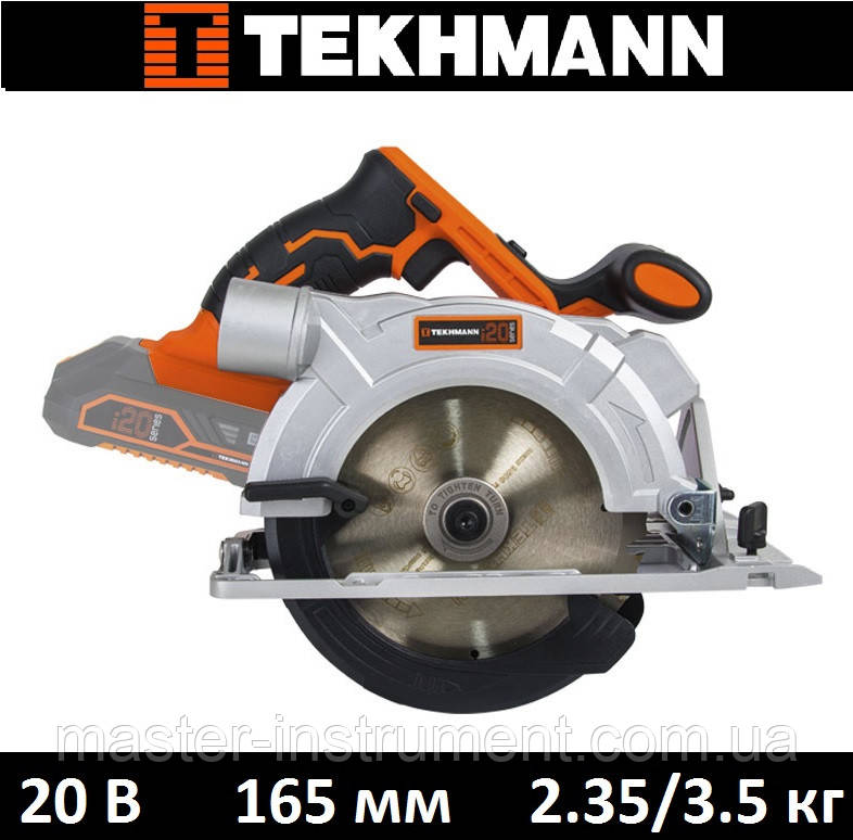 Циркулярна пила акумуляторна Tekhmann TSC-165/i20, фото 1