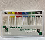 Штифти паперові абсорбувальні SANI конус 02 №15-40 асорті, фото 4