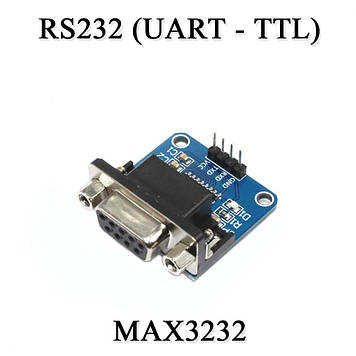 RS232 UART TTL конвертер (3.3-5 В) чип MAX3232 перетворювач інтерфейсу DB9 RobotDyn